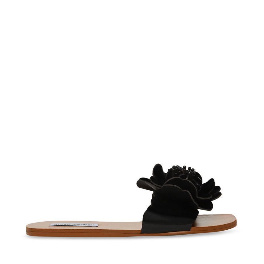 Sandalias Planas Steve Madden Chelsea Mujer Negras | ES EV0912